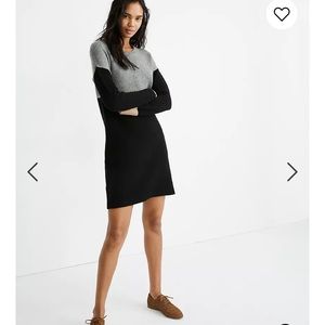 NWT Madewell Colorblock Sweater Dress